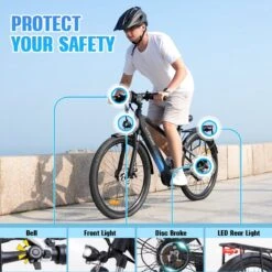 HITWAY 26" Elektrische Mountainbike, 35-70KM Power Assist-fietsen Voor Mannen En Vrouwen, 48V/7,5Ah/250W Krachtige E-bike 10 HITWAY 26" Elektrische Mountainbike, 35-70KM Power Assist-fietsen Voor Mannen En Vrouwen, 48V/7,5Ah/250W Krachtige E-bike -Fietsuitrustings Winkel 1200x1200 1209