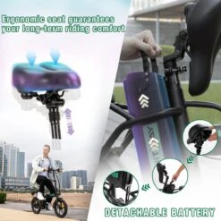 Hitway Elektrische Fiets | Opvouwbare E-bike | 16 Inch | 250W Motor | Zwart -Fietsuitrustings Winkel 1200x1200 1212