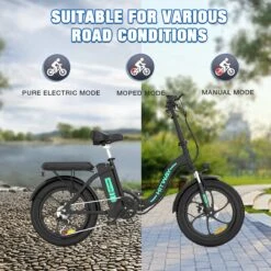 HITWAY Elektrische Fiets - E-Bike - 20 Inch- Fatbike - 250 W- Shimano 7 Versnellingen 13 HITWAY Elektrische Fiets - E-Bike - 20 Inch- Fatbike - 250 W- Shimano 7 Versnellingen -Fietsuitrustings Winkel 1200x1200 1246