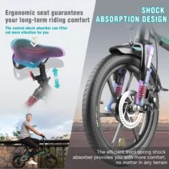 Merkloos Hitway 14F005 Elektrische Fiets E-bike | Opvouwbaar | 250W Motor | 7.5Ah | 16" | Zwart / Groen -Fietsuitrustings Winkel 1200x1200 1256