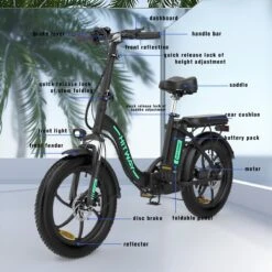 HITWAY E-Bike Elektrische Fiets 20 Inch Fat Tire E-Bicycle Vouwfiets, 250 W, 11,2 Ah Accu, Max. Bereik Tot 35-90 Km, Offroad-mountainbike Met Shimano 7-versnellingen, City EBike Met Slot,Groen Zwart 13 HITWAY E-Bike Elektrische Fiets 20 Inch Fat Tire E-Bicycle Vouwfiets, 250 W, 11,2 Ah Accu, Max. Bereik Tot 35-90 Km, Offroad-mountainbike Met Shimano 7-versnellingen, City EBike Met Slot,Groen Zwart -Fietsuitrustings Winkel 1200x1200 1268