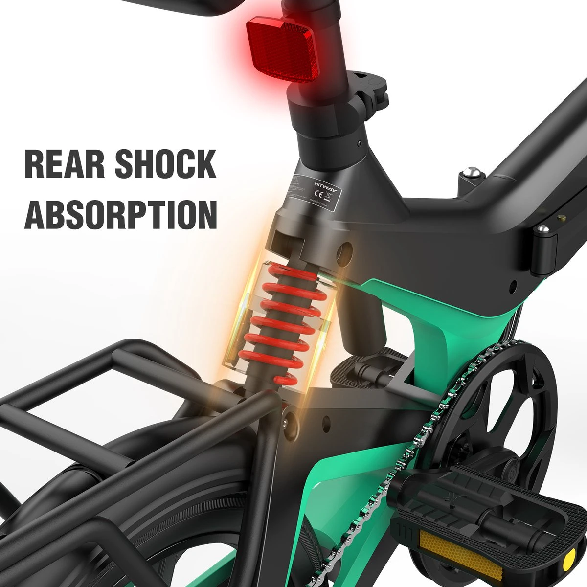 HITWAY Elektrische Fiets - Opvouwbare E-bike - 16 Inch-250W-2023 Model 3 HITWAY Elektrische Fiets - Opvouwbare E-bike - 16 Inch-250W-2023 Model - Afbeelding 3