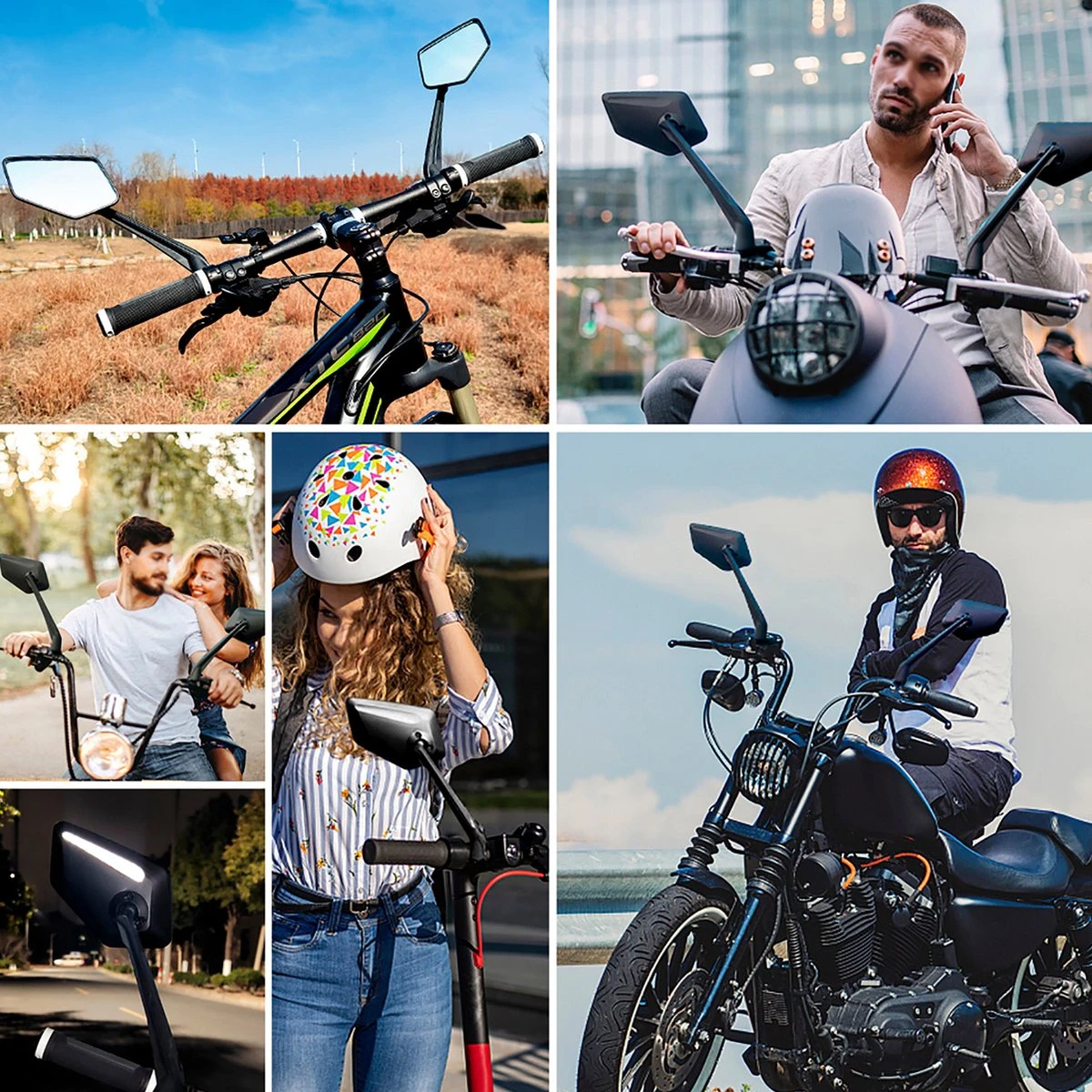 Beyond Gold - Fietsspiegel - Links - Reflectie Strip - E Step - Elektrische Fiets - Mountain Bike - Incl Grote Kijkhoek - Achteruitkijkspiegel - 360º Verstelbaar - Multifunctioneel - Incl Inbussleutel - Fiets Spiegel 10 Beyond Gold - Fietsspiegel - Links - Reflectie Strip - E Step - Elektrische Fiets - Mountain Bike - Incl Grote Kijkhoek - Achteruitkijkspiegel - 360º Verstelbaar - Multifunctioneel - Incl Inbussleutel - Fiets Spiegel - Afbeelding 10