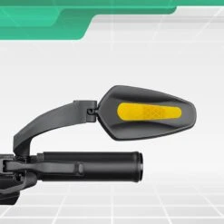 Merkloos Fietsspiegel + Reflectiestrip - Links - E-bike - Verstelbaar 360 Graden - Zwart -Fietsuitrustings Winkel 1200x1200 144