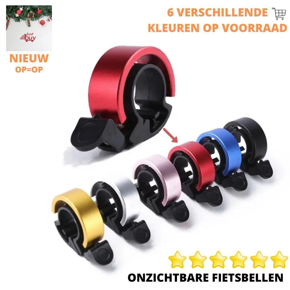 Onzichtbare Fietsbel - Racefiets - Kinderfiets - Geluid - Diverse Kleuren - ROOD 2 Onzichtbare Fietsbel - Racefiets - Kinderfiets - Geluid - Diverse Kleuren - ROOD - Afbeelding 2