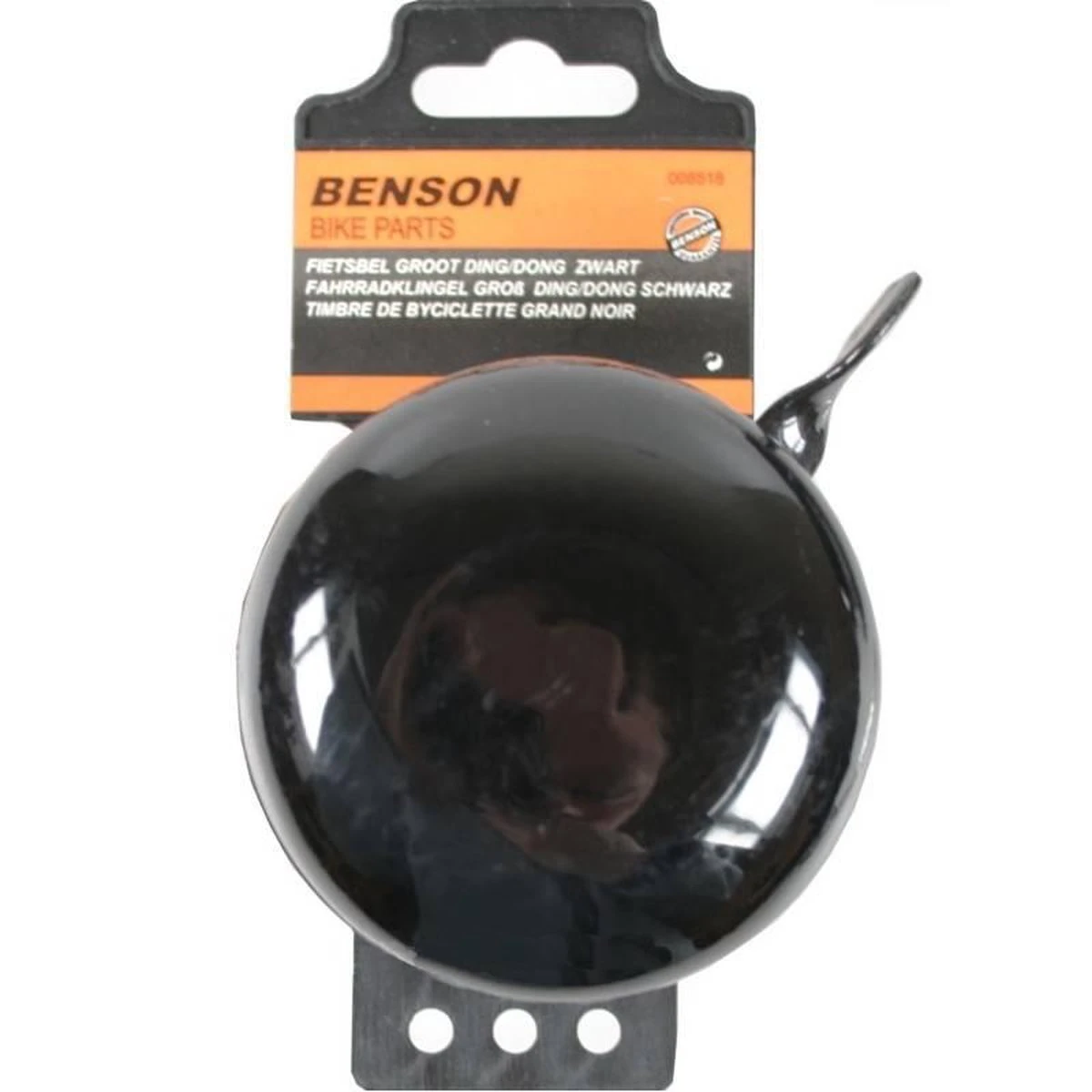 Benson Fietsbel - Ding - Ding - Groot - 75 Mm - Zwart 2 Benson Fietsbel - Ding - Ding - Groot - 75 Mm - Zwart - Afbeelding 2