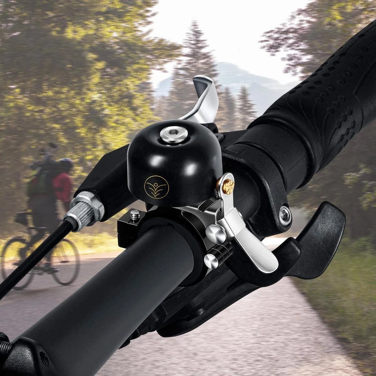 Fit Evolve® Premium Fietsbel - Messing - Fietsbel Racefiets - MTB - Zwart 5 Fit Evolve® Premium Fietsbel - Messing - Fietsbel Racefiets - MTB - Zwart - Afbeelding 5