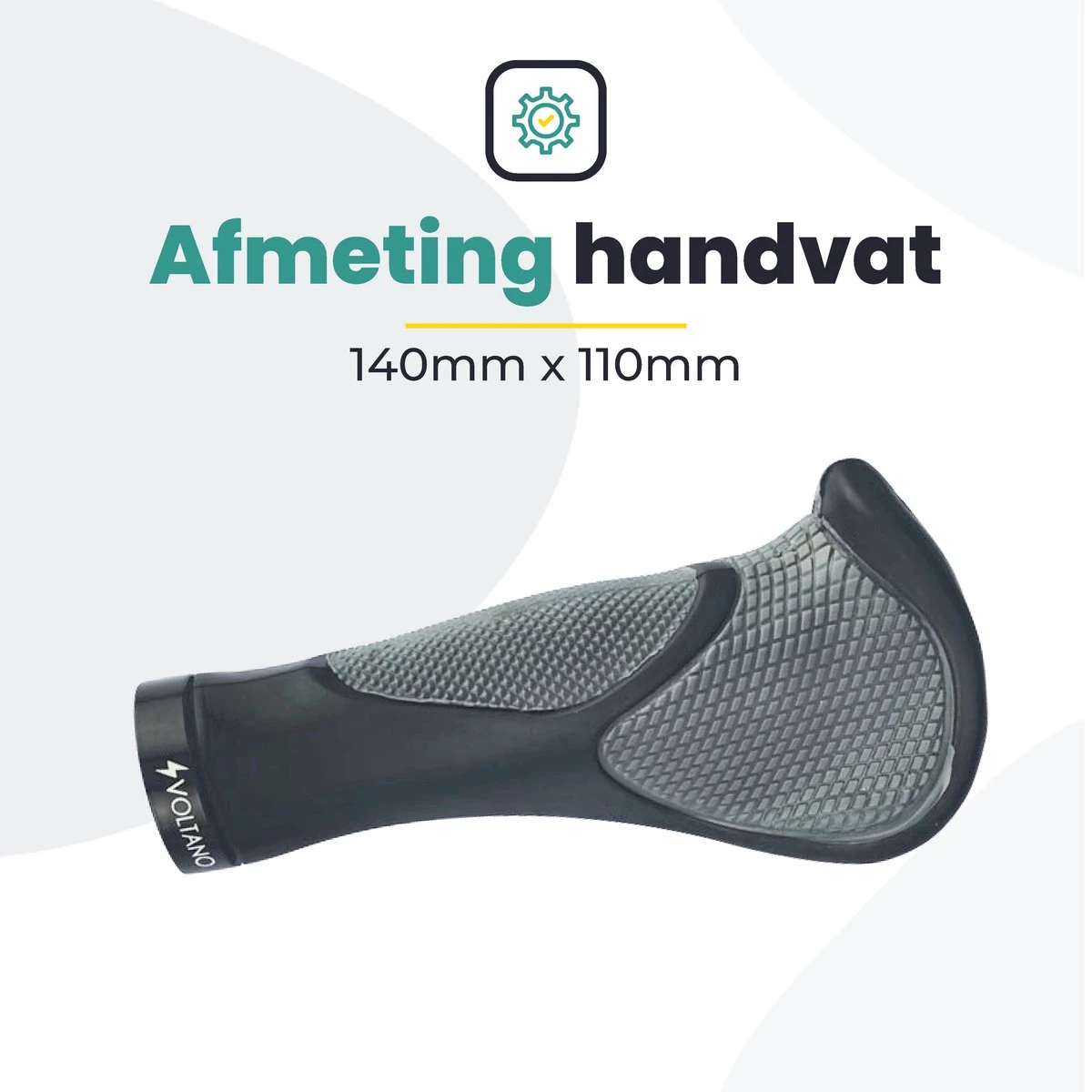 Voltano Ergonomisch Gevormde Fiets Handvatten - Handvat Eenvoudig En Stevig Vastzetten Met Imbus - Inclusief Bevestigingsmateriaal - Anti Plak Coating - Verhoogde Grip Fietshandvatten 7 Voltano Ergonomisch Gevormde Fiets Handvatten - Handvat Eenvoudig En Stevig Vastzetten Met Imbus - Inclusief Bevestigingsmateriaal - Anti Plak Coating - Verhoogde Grip Fietshandvatten - Afbeelding 7