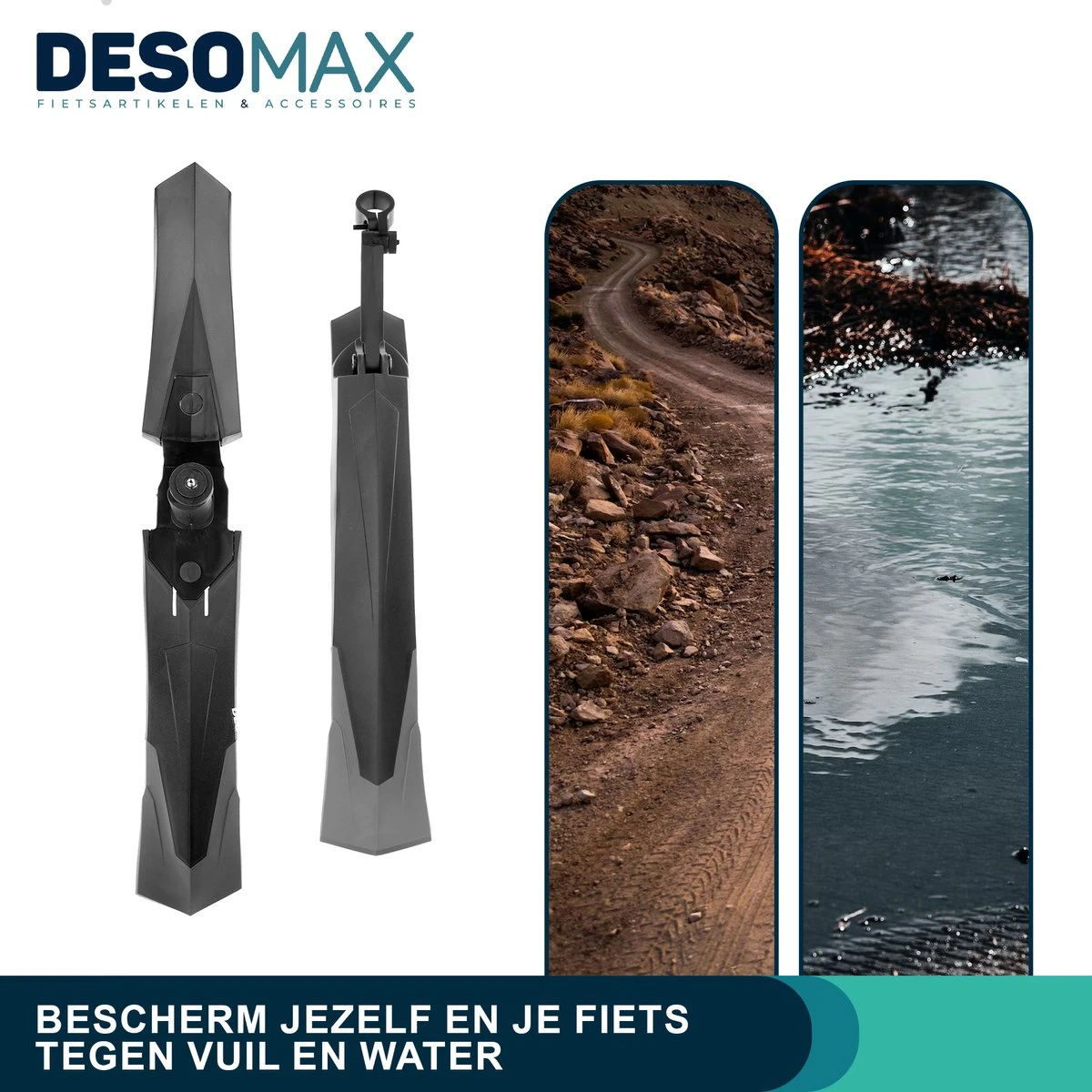 DesoMax Spatbord Mountainbike Racefiets Set Achterspatbord & Voorspatbord MTB Ass Saver Spatborden Mtb Fiets - Spatbordset 8 DesoMax Spatbord Mountainbike Racefiets Set Achterspatbord & Voorspatbord MTB Ass Saver Spatborden Mtb Fiets - Spatbordset - Afbeelding 8