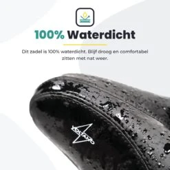 Voltano City XXXL Fietszadel – Unisex Extra Breed Fietszadel – Tegen Zadelpijn – 100% Waterdicht – Incl. Gratis Zadelstrop - Zwart -Fietsuitrustings Winkel 1200x1200 413