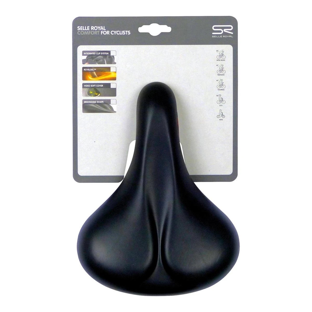 Selle Royal - Heren Fietszadel Freedom - Zwart 2 Selle Royal - Heren Fietszadel Freedom - Zwart - Afbeelding 2
