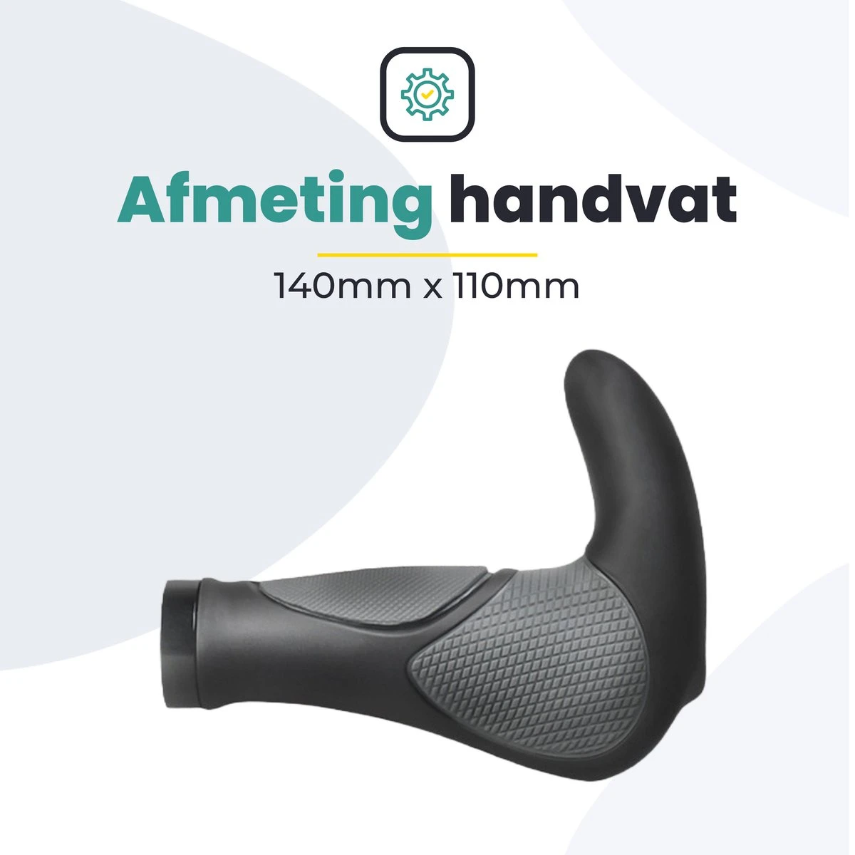 Voltano Ergonomisch Gevormde Fiets Handvatten Met Bar Ends - Handvat Eenvoudig Vastzetten Met Imbus - Incl. Bevestigingsmateriaal - Anti Plak Coating - Fietshandvatten Met Verhoogde Grip 2 Voltano Ergonomisch Gevormde Fiets Handvatten Met Bar Ends - Handvat Eenvoudig Vastzetten Met Imbus - Incl. Bevestigingsmateriaal - Anti Plak Coating - Fietshandvatten Met Verhoogde Grip - Afbeelding 2