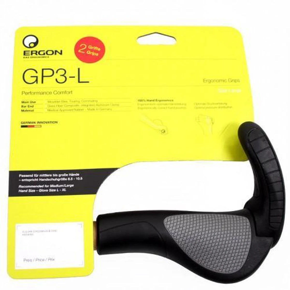 Ergon GP3 Handvatten, Zwart/grijs Diameter Large 5 Ergon GP3 Handvatten, Zwart/grijs Diameter Large - Afbeelding 5