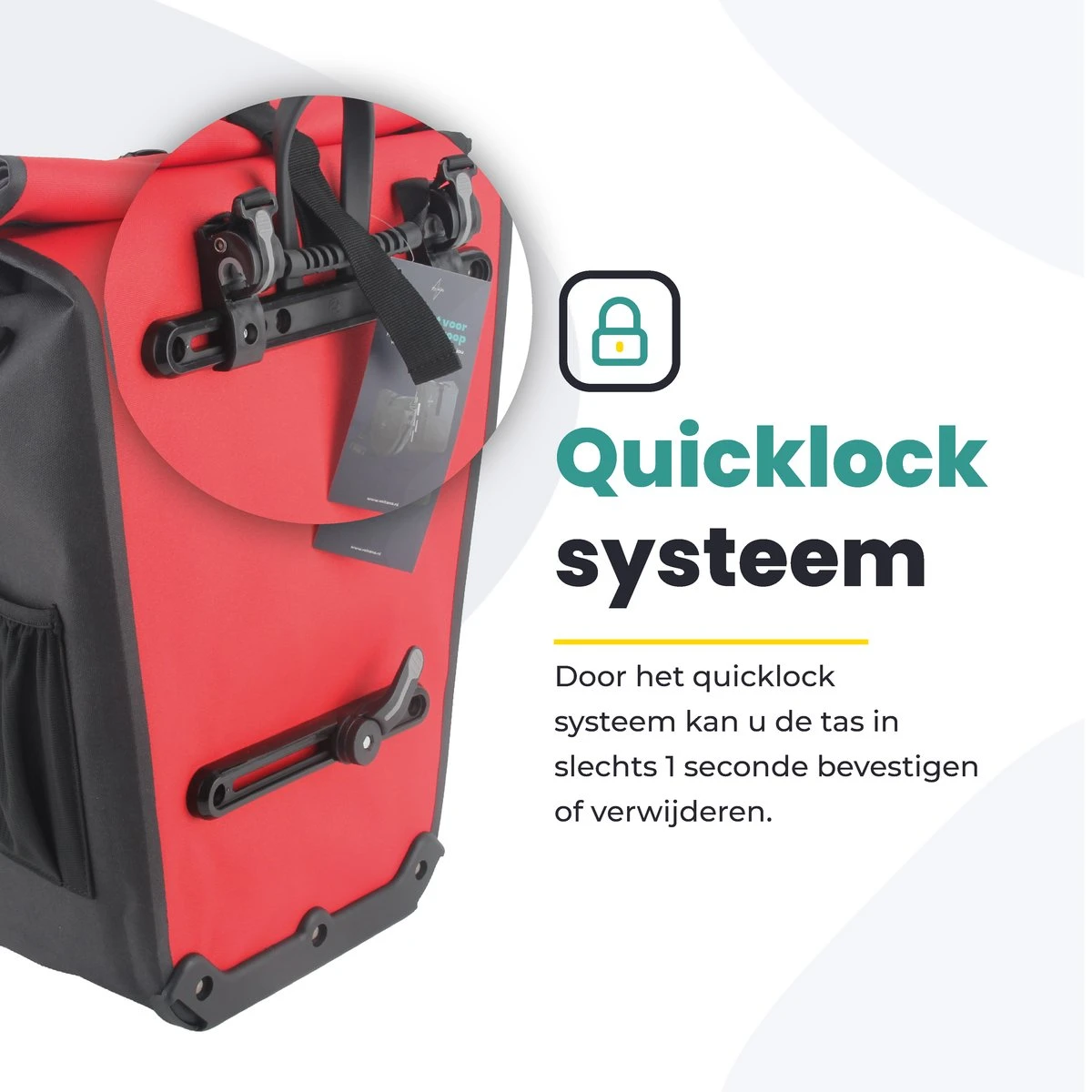 Voltano Luxe E-bike Fietstas 28L – Zwart / Rood – Pakaftas Met Laptop Vak – 100% Waterdicht - Met Gratis Schouderband 2 Voltano Luxe E-bike Fietstas 28L – Zwart / Rood – Pakaftas Met Laptop Vak – 100% Waterdicht - Met Gratis Schouderband - Afbeelding 2