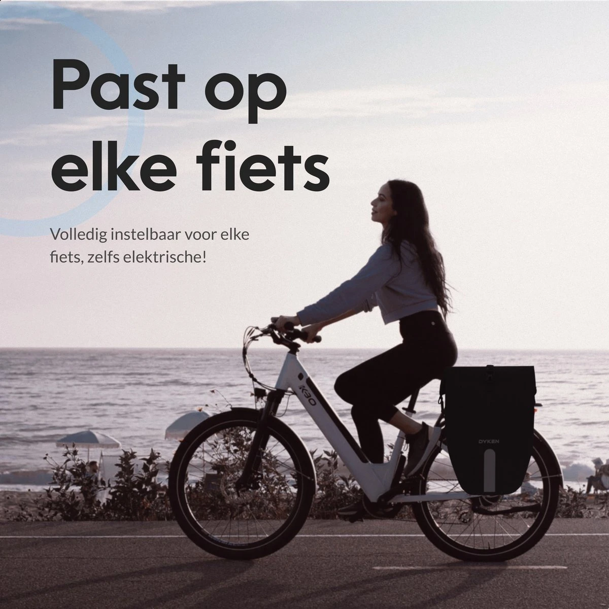 Dyken Fietstas Enkele - Waterdicht - 2-in-1 Fietstas - Schoudertas - 20L - Zwart 3 Dyken Fietstas Enkele - Waterdicht - 2-in-1 Fietstas - Schoudertas - 20L - Zwart - Afbeelding 3