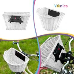 YUNICS Fietsmand - Rieten Fietsmand - Makkelijk Klik Systeem - 20 Liter - Wit -Fietsuitrustings Winkel 1200x1200 525