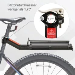 Merkloos Universele Fiets Bagagedrager - Voor Achterop Zadelpen Mountainbike/MTB/Racefiets - Achter Bagage Drager Rek - Met Quick Release Fietsframe Bevestiging - Bagagerek - Lichtgewicht Aluminium - Zwart 11 Merkloos Universele Fiets Bagagedrager - Voor Achterop Zadelpen Mountainbike/MTB/Racefiets - Achter Bagage Drager Rek - Met Quick Release Fietsframe Bevestiging - Bagagerek - Lichtgewicht Aluminium - Zwart -Fietsuitrustings Winkel 1200x1200 55