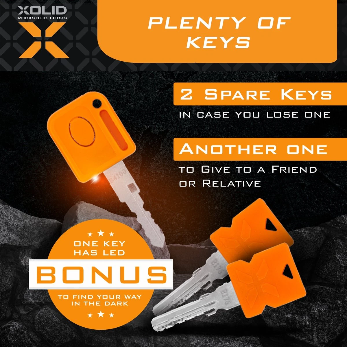 Xolid Kettingslot Met 3x Sleutel Incl. 1x LED - Solid Pantserslot Uit Gehard Staal - Gebruik Slot Lock Motor Scooter Fiets Motorslot Scooterslot - Alternatief Voor Ketting Ringslot Cijferslot Kabelslot Beugelslot - Lengte 100CM Dikte 8MM - Zwart 2 Xolid Kettingslot Met 3x Sleutel Incl. 1x LED - Solid Pantserslot Uit Gehard Staal - Gebruik Slot Lock Motor Scooter Fiets Motorslot Scooterslot - Alternatief Voor Ketting Ringslot Cijferslot Kabelslot Beugelslot - Lengte 100CM Dikte 8MM - Zwart - Afbeelding 2