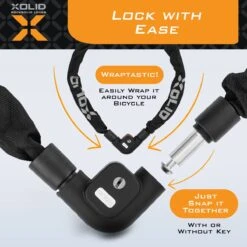 Xolid Kettingslot Met 3x Sleutel Incl. 1x LED - Solid Pantserslot Uit Gehard Staal - Gebruik Slot Lock Motor Scooter Fiets Motorslot Scooterslot - Alternatief Voor Ketting Ringslot Cijferslot Kabelslot Beugelslot - Lengte 100CM Dikte 8MM - Zwart 14 Xolid Kettingslot Met 3x Sleutel Incl. 1x LED - Solid Pantserslot Uit Gehard Staal - Gebruik Slot Lock Motor Scooter Fiets Motorslot Scooterslot - Alternatief Voor Ketting Ringslot Cijferslot Kabelslot Beugelslot - Lengte 100CM Dikte 8MM - Zwart -Fietsuitrustings Winkel 1200x1200 570