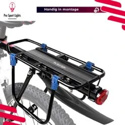 Mountainbike Bagagedrager En Spatbord - Fiets Rek Achter Met QR - Pro Sport Lights - MTB/ Racefiets Fietszadeldrager -Fietsuitrustings Winkel 1200x1200 63