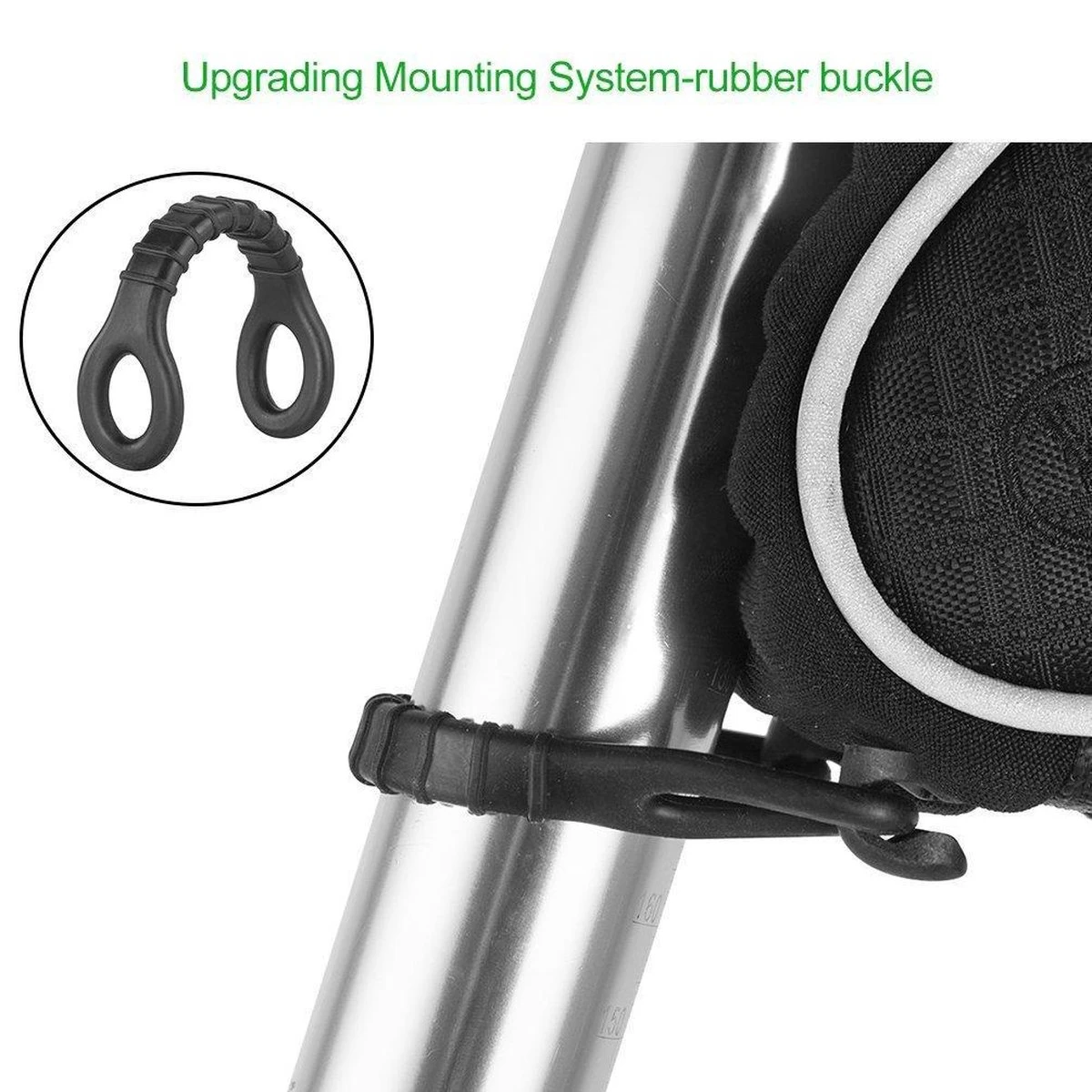 Rockbros Waterdichte Zadeltas - Frametas - 1,5 Liter - Universeel - Zwart 2 Rockbros Waterdichte Zadeltas - Frametas - 1,5 Liter - Universeel - Zwart - Afbeelding 2