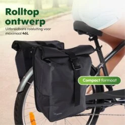 Ekostar® Online Shopping - Fietstassen Dubbel - Rolltop - Fietstas - Waterbestendig - Fietstassen Elektrische Fietsen - 46 L -Fietsuitrustings Winkel 1200x1200 687