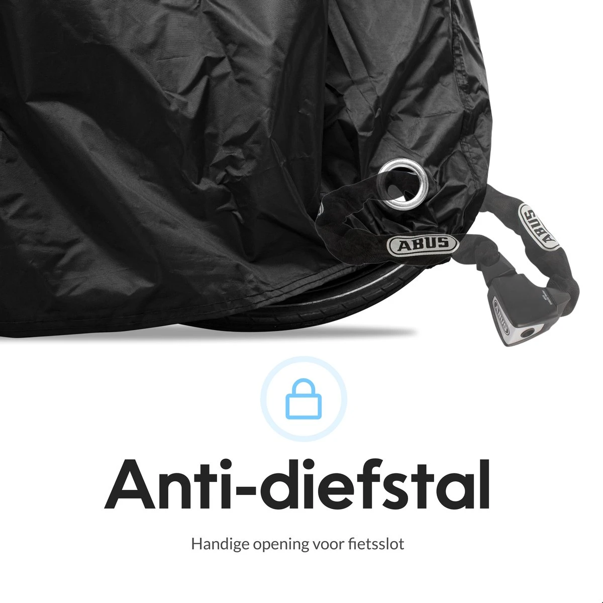 Dyken Fietshoes - Universele Fietsbeschermhoes - Waterdicht - Voor Fietsen En (kleine) Scooters - 300D Oxford - 1-2 Fietsen 4 Dyken Fietshoes - Universele Fietsbeschermhoes - Waterdicht - Voor Fietsen En (kleine) Scooters - 300D Oxford - 1-2 Fietsen - Afbeelding 4