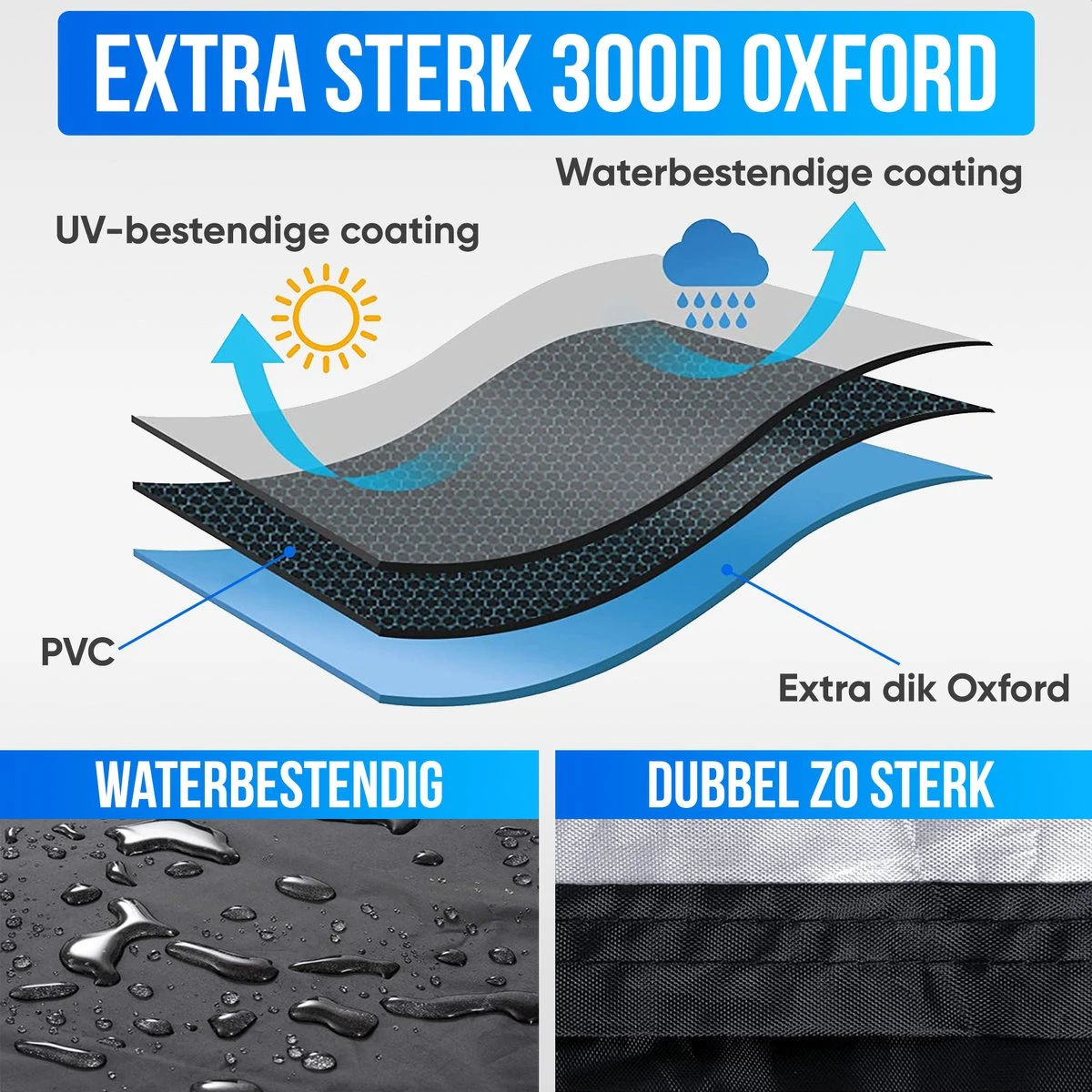 Strex Fietshoes Universeel Voor Alle Fietsen - Waterdicht Ultra Sterk Oxford - Fiets Hoes Voor 1/2 Fietsen - Incl. Opbergzak 5 Strex Fietshoes Universeel Voor Alle Fietsen - Waterdicht Ultra Sterk Oxford - Fiets Hoes Voor 1/2 Fietsen - Incl. Opbergzak - Afbeelding 5