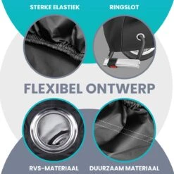 Merkloos Fietshoes Voor 1/2 Fietsen - Luxe Fiets Hoes - Waterdicht 210D Polyester Zwart - Inclusief Opbergzak -Fietsuitrustings Winkel 1200x1200 900