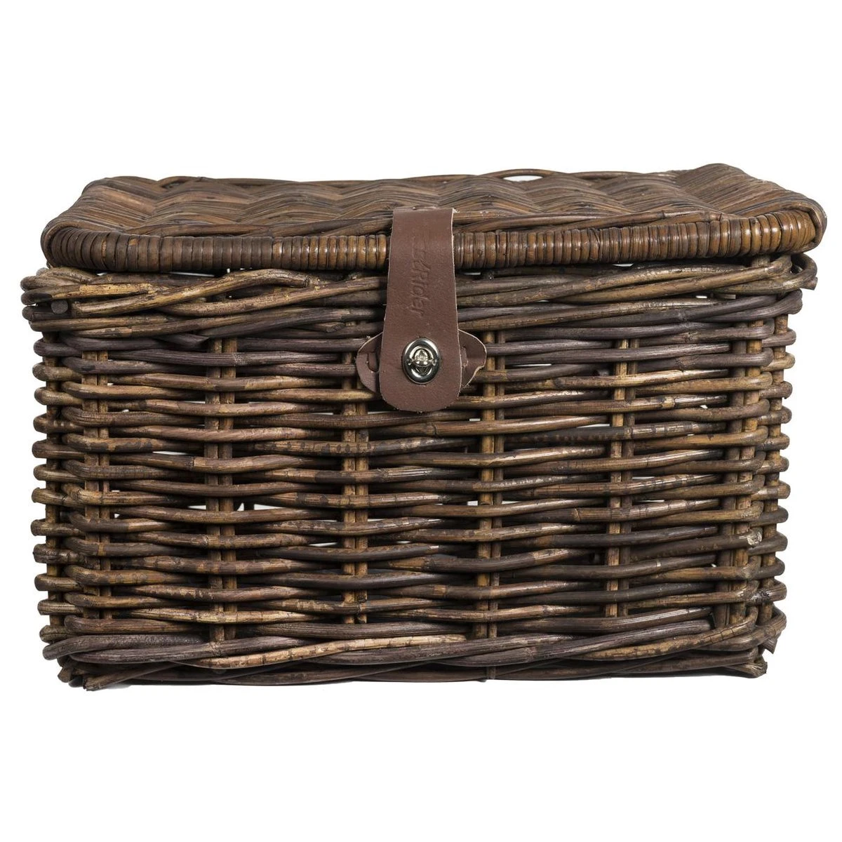 Fastrider Sera Rotan Fietsmand - Bruin - 26L - Handgemaakt - Met Klep 9 Fastrider Sera Rotan Fietsmand - Bruin - 26L - Handgemaakt - Met Klep - Afbeelding 9