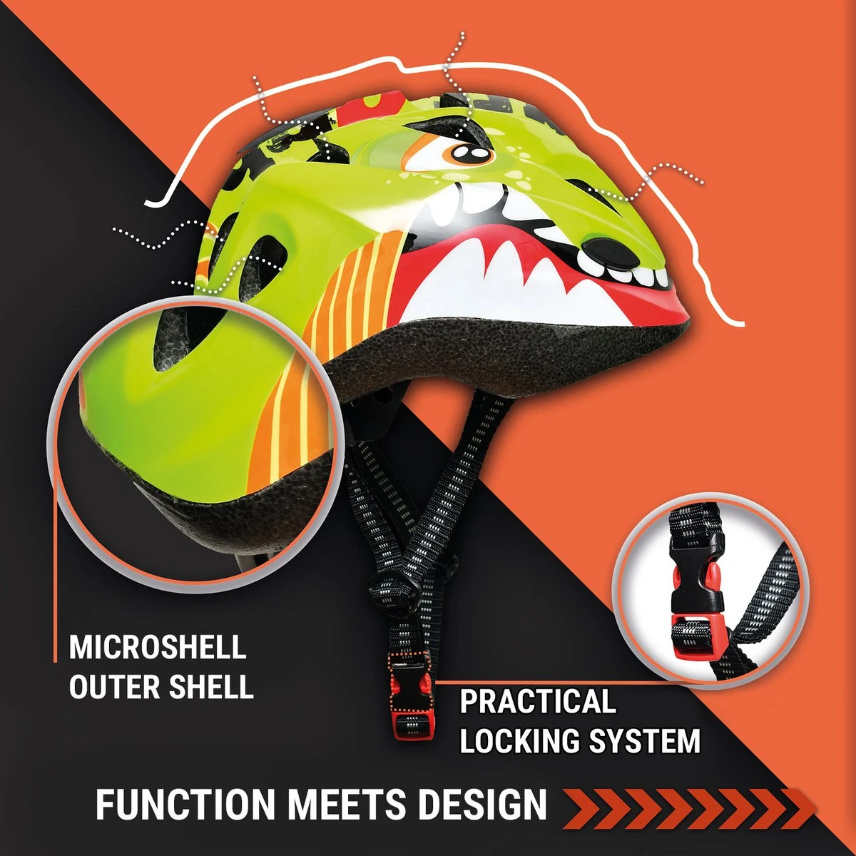 Skullcap By CAPITAL SPORTS Kinderfietshelm - Fietshelm Voor Kinderen 2-7 Jaar - Microshell Buitenschaal Van Polycarbonaat - 12 Luchtopeningen 4 Skullcap By CAPITAL SPORTS Kinderfietshelm - Fietshelm Voor Kinderen 2-7 Jaar - Microshell Buitenschaal Van Polycarbonaat - 12 Luchtopeningen - Afbeelding 4