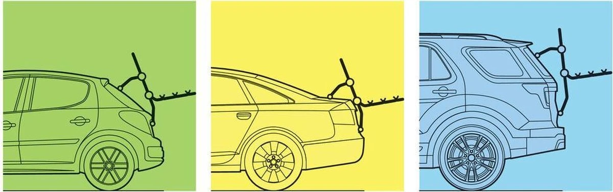 Fietsdrager Pyro, Fietsenrek Achterklep - 3 Fietsen (draagkracht 45kg TUV) - Zonder Trekhaak - Elektrische Fiets 6 Fietsdrager Pyro, Fietsenrek Achterklep - 3 Fietsen (draagkracht 45kg TUV) - Zonder Trekhaak - Elektrische Fiets - Afbeelding 6