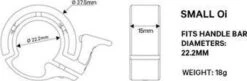 KNOG Oi CLASSIC SMALL FIETSBEL ZWART 22.2mm -Fietsuitrustings Winkel 1200x392