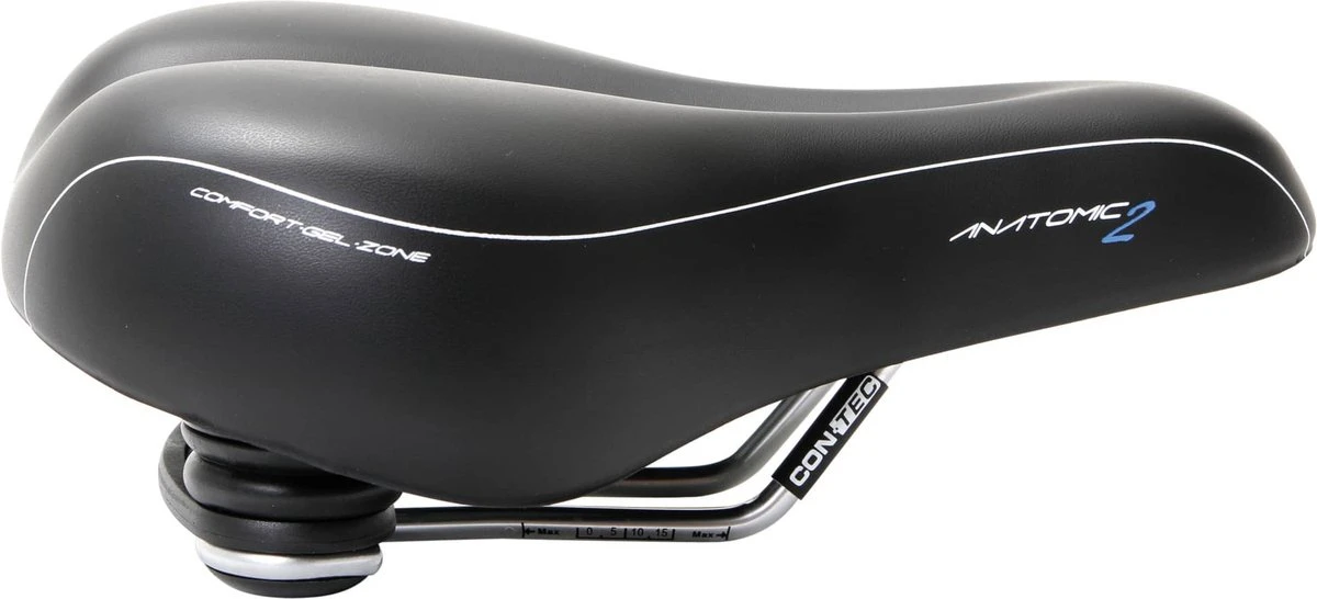 Contec City/Tour Anatomic 2 Fietszadel 100% Waterdicht - Gepatenteerde Opbouw Voor Het Beste Comfort 2 Contec City/Tour Anatomic 2 Fietszadel 100% Waterdicht - Gepatenteerde Opbouw Voor Het Beste Comfort - Afbeelding 2