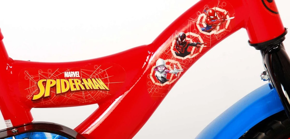 Marvel Spider-Man Kinderfiets - Jongens - 10 Inch - Rood/Blauw - Doortrapper 10 Marvel Spider-Man Kinderfiets - Jongens - 10 Inch - Rood/Blauw - Doortrapper - Afbeelding 10