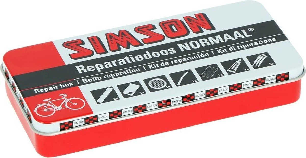 Simson Bandenreparatieset - Bandenplakset Compleet - Type Normaal T.b.v. Fiets - 7 Delig 8 Simson Bandenreparatieset - Bandenplakset Compleet - Type Normaal T.b.v. Fiets - 7 Delig - Afbeelding 8