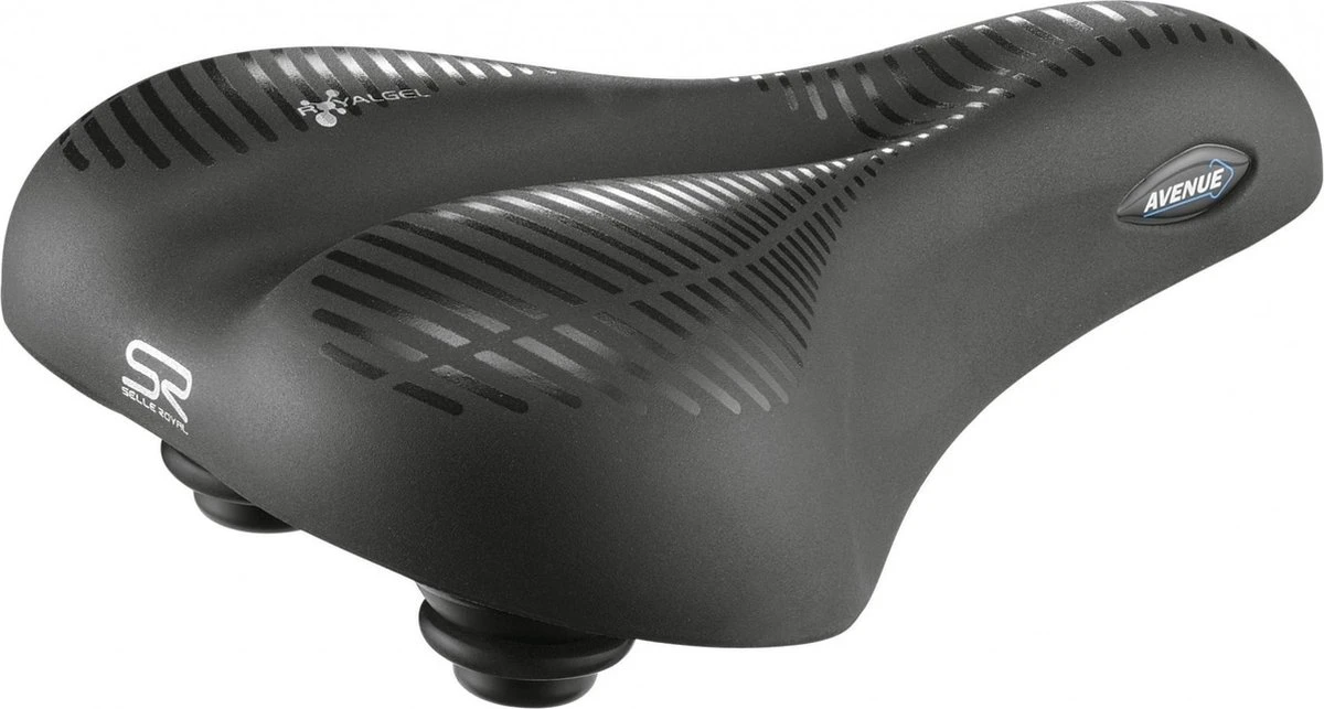 Selle Royal Avenue Moderate 8466 - Fietszadel - Gel - Zwart 1 Selle Royal Avenue Moderate 8466 - Fietszadel - Gel - Zwart