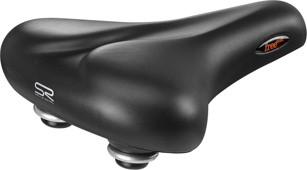 Selle Royal - Heren Fietszadel Freedom - Zwart 1 Selle Royal - Heren Fietszadel Freedom - Zwart