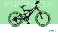 Amigo Fun Ride - Mountainbike 20 Inch - Voor Jongens En Meisjes - Met 7 Versnellingen - Zwart/Groen 13 Amigo Fun Ride - Mountainbike 20 Inch - Voor Jongens En Meisjes - Met 7 Versnellingen - Zwart/Groen -Fietsuitrustings Winkel 1200x674 12