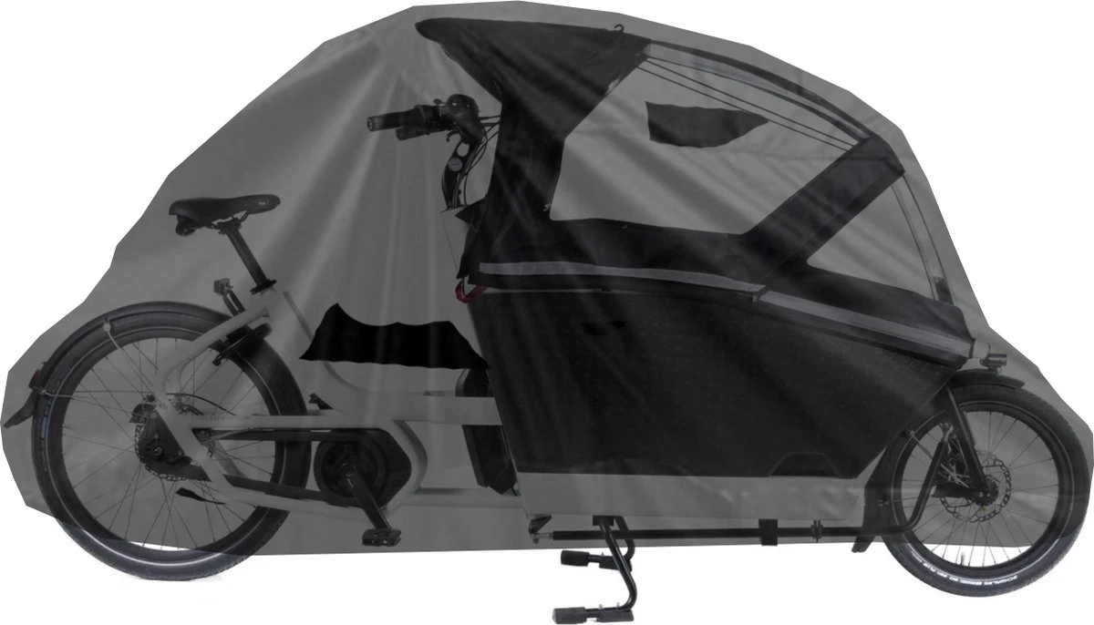 Maxxcovers Cargo Bakfietshoes - Voor 2-wielers Met Regentent Huif - Waterdicht - Zwart 5 Maxxcovers Cargo Bakfietshoes - Voor 2-wielers Met Regentent Huif - Waterdicht - Zwart - Afbeelding 5