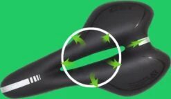 Voltano Trekking Fietszadel - Comfortabel Gel Zadel - Met Uitsparing - Inclusief Zadelstrop - 100% Waterdicht - Unisex - Zwart -Fietsuitrustings Winkel 1200x696