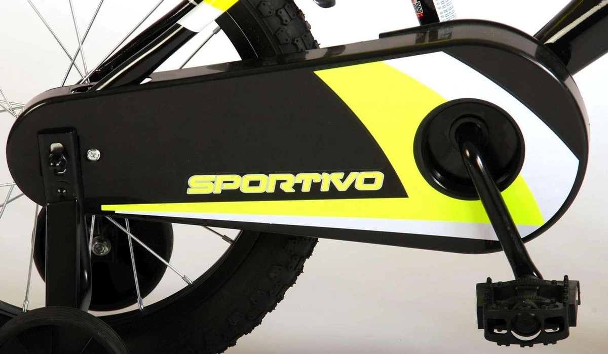 Volare Sportivo Kinderfiets - Jongens - 16 Inch - Neon Geel Zwart - 95% Afgemonteerd 5 Volare Sportivo Kinderfiets - Jongens - 16 Inch - Neon Geel Zwart - 95% Afgemonteerd - Afbeelding 5