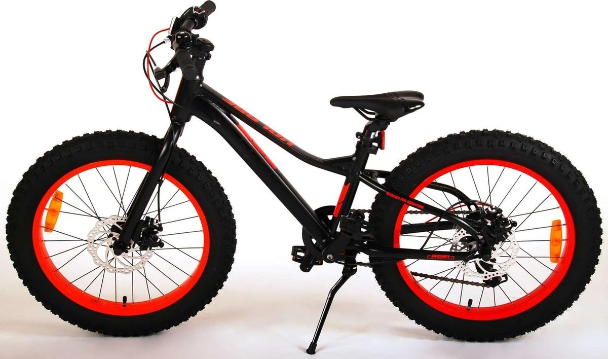 Volare Gradient Kinderfiets – Jongens – 20 Inch – Zwart Oranje Rood – 6 Speed – Prime Collection 15 Volare Gradient Kinderfiets – Jongens – 20 Inch – Zwart Oranje Rood – 6 Speed – Prime Collection - Afbeelding 15