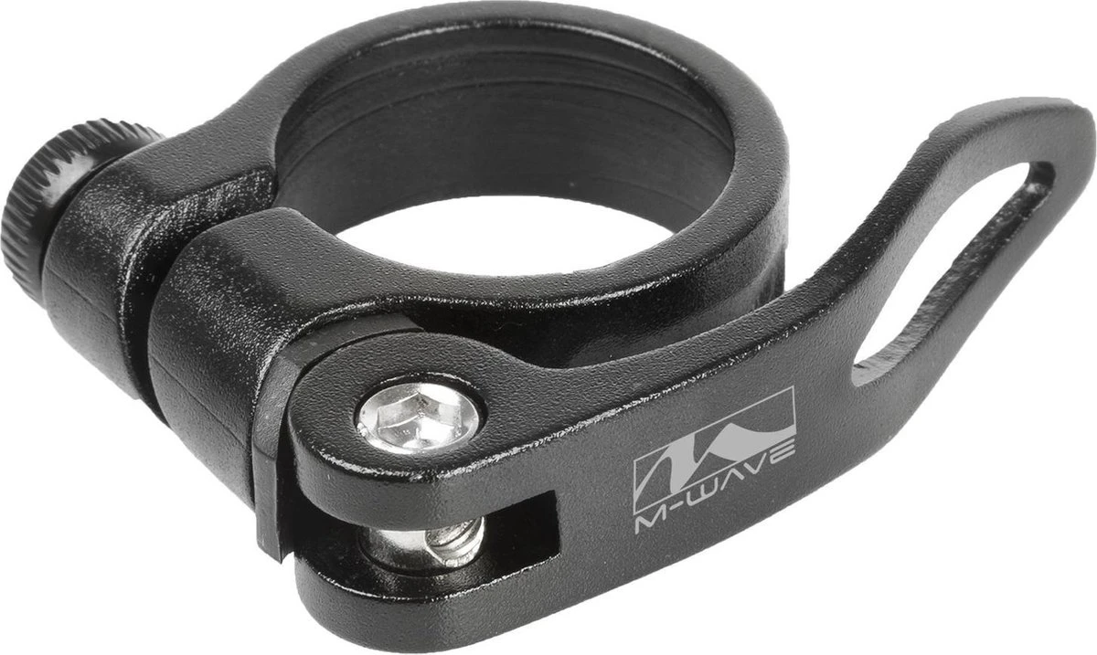 M-Wave Zadelpenklem Met Snelspanner - Ø 31.8 Mm - Zwart 1 M-Wave Zadelpenklem Met Snelspanner - Ø 31.8 Mm - Zwart