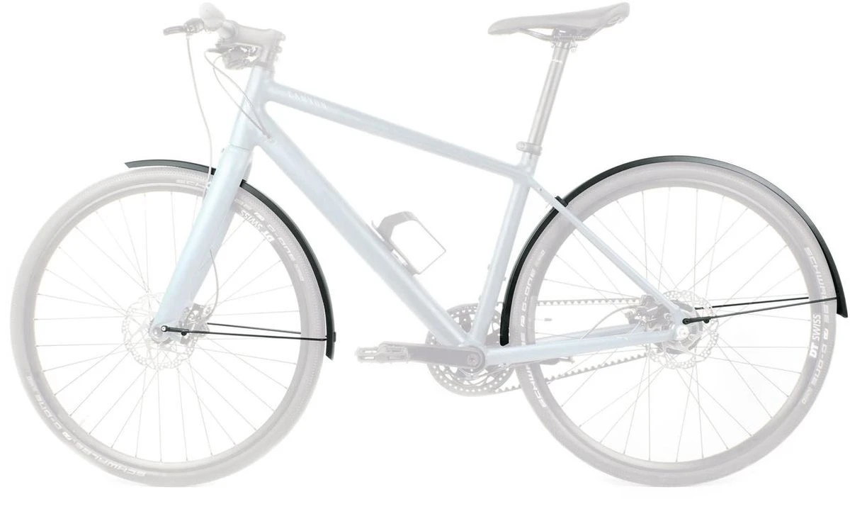 SKS Spatbordset Edge 28 Inch Aluminium Zwart 2 SKS Spatbordset Edge 28 Inch Aluminium Zwart - Afbeelding 2