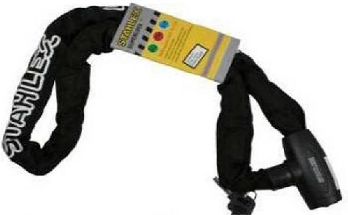 Stahlex Kettingslot – Fietsslot – Scooterslot – Motorslot Ø 8mm X 120cm Gehard Staal Zwart 2 Stahlex Kettingslot – Fietsslot – Scooterslot – Motorslot Ø 8mm X 120cm Gehard Staal Zwart - Afbeelding 2