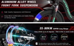 HITWAY E-bike Elektrische Fiets 20" Vouwfiets Met Dikke Banden, 250W/36V/11,2Ah Accu, 35-90 Km, Offroad-mountainbike Met Shimano 7 Versnellingen, CityBike Voor Heren En Dames -Fietsuitrustings Winkel 1200x742 16