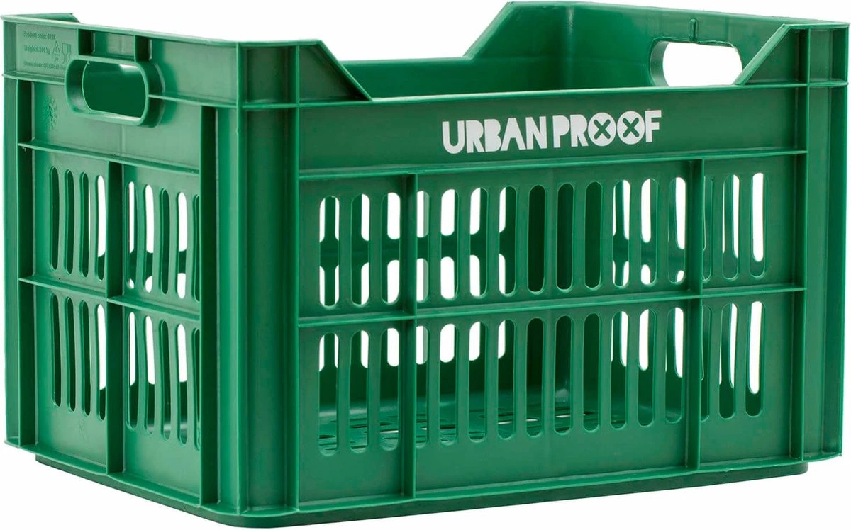 Urban Proof Recycled Fietskrat - 30 L - Warmroze 2 Urban Proof Recycled Fietskrat - 30 L - Warmroze - Afbeelding 2
