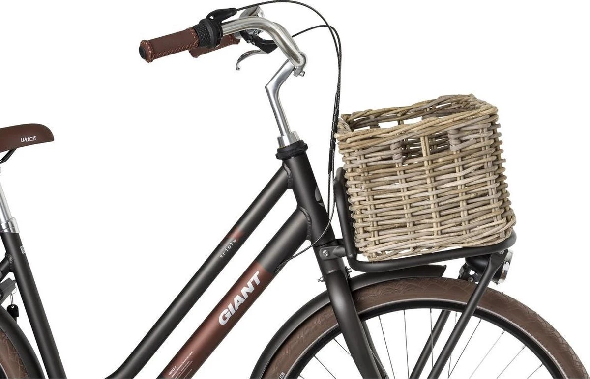 Fastrider Zeno Rotan Fietsmand - Naturel - 17L - Handgemaakt 2 Fastrider Zeno Rotan Fietsmand - Naturel - 17L - Handgemaakt - Afbeelding 2