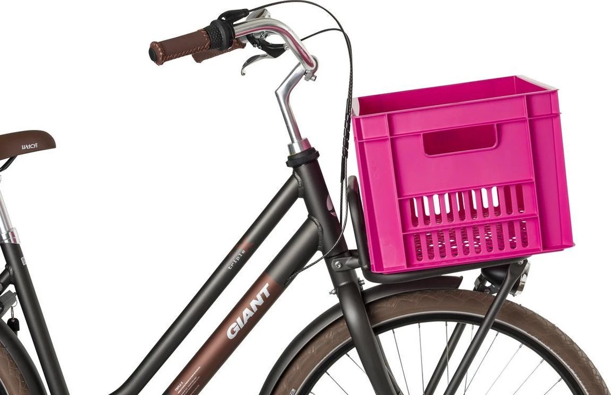 Fastrider Fietskrat Groot - Roze - 34L 7 Fastrider Fietskrat Groot - Roze - 34L - Afbeelding 7